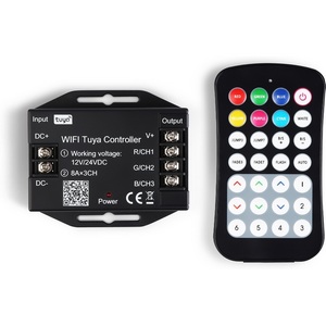 Изображение товара Контроллер Ambrella Illumination GS11551 WIFI Tuya для светодиодных лент RGB c радио пультом 2.4G 24A 12V 288W/ 24V 576W