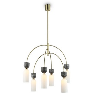 Изображение товара Потолочная люстра на штанге с мрамором Ambrella Ceramo Modern LH53333