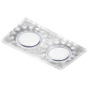 Изображение товара Встраиваемый светильник Ambrella Led+mr16 S234/2 W/CH/WH