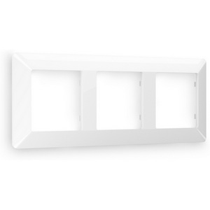 Изображение товара Рамка Ambrella Volt ALFA Line (Белый глянец) 3-ая AF110103