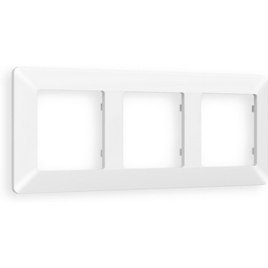 Изображение товара Рамка Ambrella Volt ALFA Line (Белый матовый) 3-ая AF110123