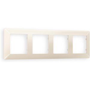 Изображение товара Рамка Ambrella Volt ALFA Line (Бежевый глянец) 4-ая AF110304