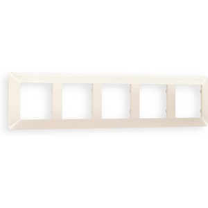 Изображение товара Рамка Ambrella Volt ALFA Line (Бежевый глянец) 5-ая AF110305