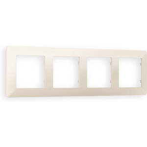 Изображение товара Рамка Ambrella Volt ALFA Line (Бежевый матовый) 4-ая AF110334