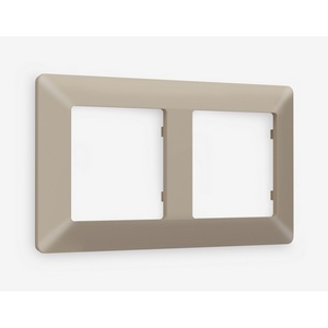 Изображение товара Рамка Ambrella Volt ALFA Line (Серо-бежевый матовый) 2-ая AF110362
