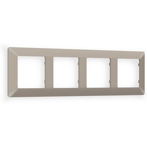 Изображение товара Рамка Ambrella Volt ALFA Line (Серо-бежевый матовый) 4-ая AF110364