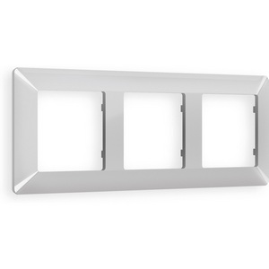 Изображение товара Рамка Ambrella Volt ALFA Line (Серебро глянец) 3-ая AF110403