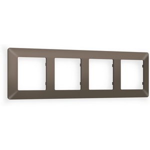 Изображение товара Рамка Ambrella Volt ALFA Line (Темная бронза матовый) 4-ая AF110634