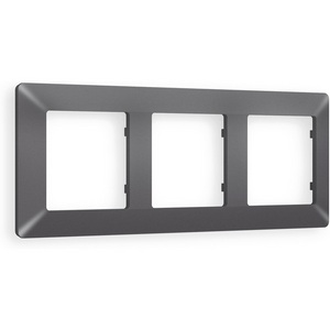 Изображение товара Рамка Ambrella Volt ALFA Line (Антрацит серый) 3-ая AF110653