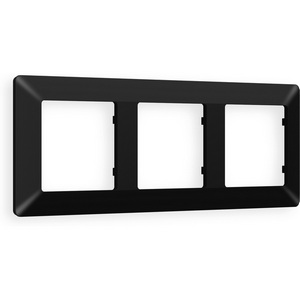 Изображение товара Рамка Ambrella Volt ALFA Line (Черный матовый) 3-ая AF110703