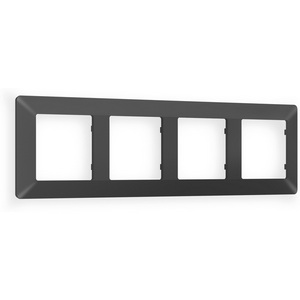 Изображение товара Рамка Ambrella Volt ALFA Line (Графит Мягкое касание) 4-ая AF110804