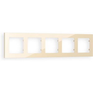 Изображение товара Рамка Ambrella Volt ALFA Techno (Бежевый глянец) 5-ая AF220305