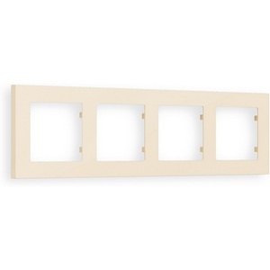 Изображение товара Рамка Ambrella Volt ALFA Techno (Бежевый матовый) 4-ая AF220334