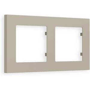 Изображение товара Рамка Ambrella Volt ALFA Techno (Серо-бежевый матовый) 2-ая AF220362