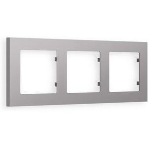 Изображение товара Рамка Ambrella Volt ALFA Techno (Сталь матовый) 3-ая AF220503