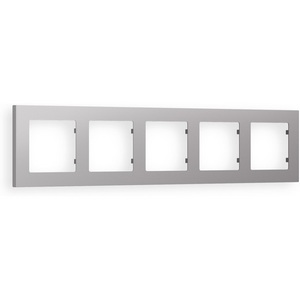 Изображение товара Рамка Ambrella Volt ALFA Techno (Сталь матовый) 5-ая AF220505