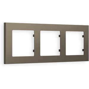 Изображение товара Рамка Ambrella Volt ALFA Techno (Темная бронза матовый) 3-ая AF220633