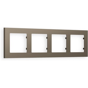 Изображение товара Рамка Ambrella Volt ALFA Techno (Темная бронза матовый) 4-ая AF220634