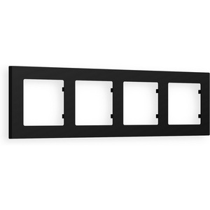 Изображение товара Рамка Ambrella Volt ALFA Techno (Черный матовый) 4-ая AF220704