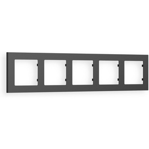 Изображение товара Рамка Ambrella Volt ALFA Techno (Графит Мягкое касание) 5-ая AF220805