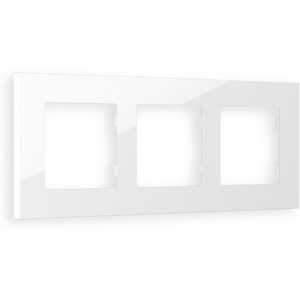 Изображение товара Рамка Ambrella Volt ALFA Qubi (Белый глянец) 3-ая AF250103