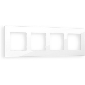 Изображение товара Рамка Ambrella Volt ALFA Qubi (Белый глянец) 4-ая AF250104