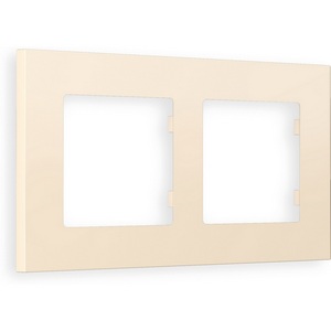 Изображение товара Рамка Ambrella Volt ALFA Qubi (Бежевый матовый) 2-ая AF250332