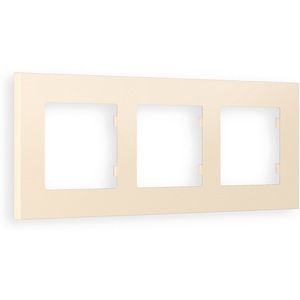 Изображение товара Рамка Ambrella Volt ALFA Qubi (Бежевый матовый) 3-ая AF250333