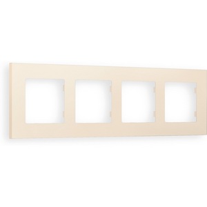 Изображение товара Рамка Ambrella Volt ALFA Qubi (Бежевый матовый) 4-ая AF250334