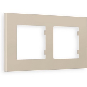 Изображение товара Рамка Ambrella Volt ALFA Qubi (Серо-бежевый матовый) 2-ая AF250362