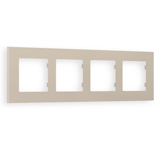 Изображение товара Рамка Ambrella Volt ALFA Qubi (Серо-бежевый матовый) 4-ая AF250364