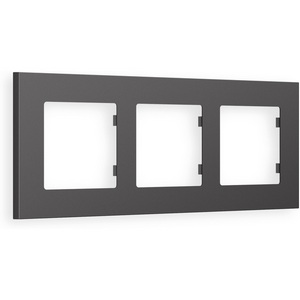 Изображение товара Рамка Ambrella Volt ALFA Qubi (Антрацит серый) 3-ая AF250653