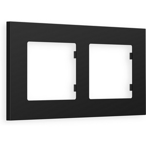 Изображение товара Рамка Ambrella Volt ALFA Qubi (Черный матовый) 2-ая AF250702