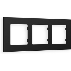 Изображение товара Рамка Ambrella Volt ALFA Qubi (Черный матовый) 3-ая AF250703