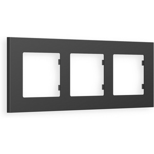 Изображение товара Рамка Ambrella Volt ALFA Qubi (Графит Мягкое касание) 3-ая AF250803