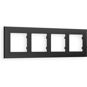 Изображение товара Рамка Ambrella Volt ALFA Qubi (Графит Мягкое касание) 4-ая AF250804