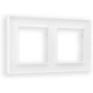 Изображение товара Рамка Ambrella Volt ALFA Platos (Белый Стекло органическое) 2-ая AF330102