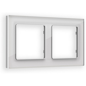 Изображение товара Рамка Ambrella Volt ALFA Platos (Серебро Стекло органическое) 2-ая AF330402