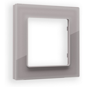 Изображение товара Рамка Ambrella Volt ALFA Platos (Сталь Стекло органическое) 1-ая AF330501