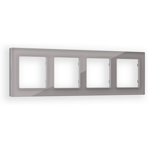 Изображение товара Рамка Ambrella Volt ALFA Platos (Сталь Стекло органическое) 4-ая AF330504