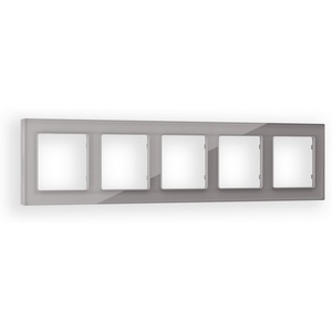 Изображение товара Рамка Ambrella Volt ALFA Platos (Сталь Стекло органическое) 5-ая AF330505