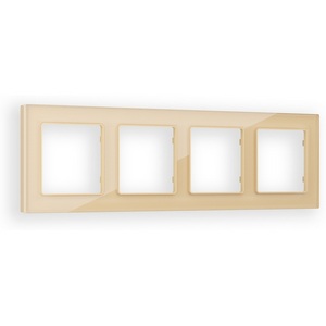 Изображение товара Рамка Ambrella Volt ALFA Platos (Шампань Стекло органическое) 4-ая AF330604