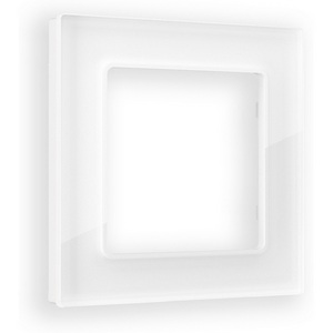 Изображение товара Рамка Ambrella Volt ALFA Platos (Белый Стекло закаленное натуральное) 1-ая AF380101