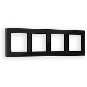 Изображение товара Рамка Ambrella Volt ALFA Platos (Черный Стекло закаленное натуральное) 4-ая AF380804