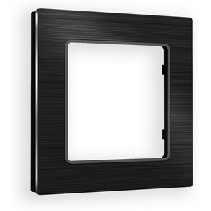 Изображение товара Рамка Ambrella Volt ALFA Platos (Черный Металл шлифованный) 1-ая AF550501