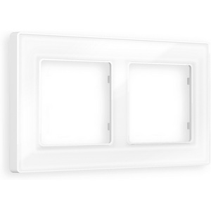 Изображение товара Рамка Ambrella Volt ALFA Arctic (Белый Стекло органическое) 2-ая AF580102