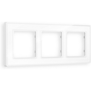 Изображение товара Рамка Ambrella Volt ALFA Arctic (Белый Стекло органическое) 3-ая AF580103