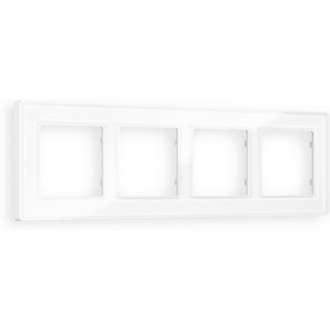 Изображение товара Рамка Ambrella Volt ALFA Arctic (Белый Стекло органическое) 4-ая AF580104