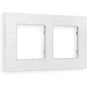 Изображение товара Рамка Ambrella Volt ALFA Grand (Белый мрамор) 2-ая AF930102