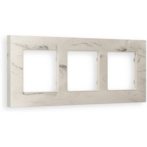 Изображение товара Рамка Ambrella Volt ALFA Grand (Серо-бежевый мрамор) 3-ая AF930603